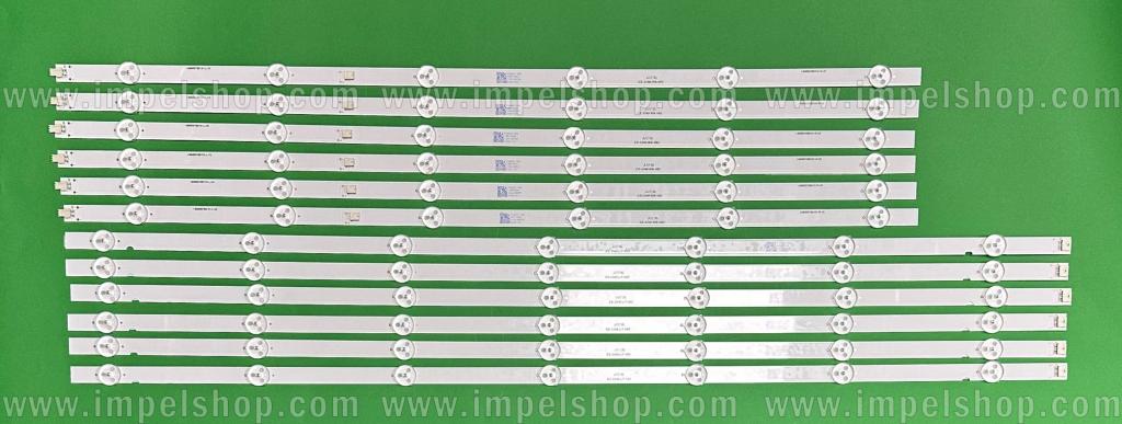 Barras De Led para TV SONY 65" set 12pcs , 6pcs X I-6500SY80131-L-V2 , 708MM , 7LED , 3V & 6pcs X I-6500SY80131-R-V2 , 605MM , 6LED , 3V , B6507C V1-01 LB6507C V0-01