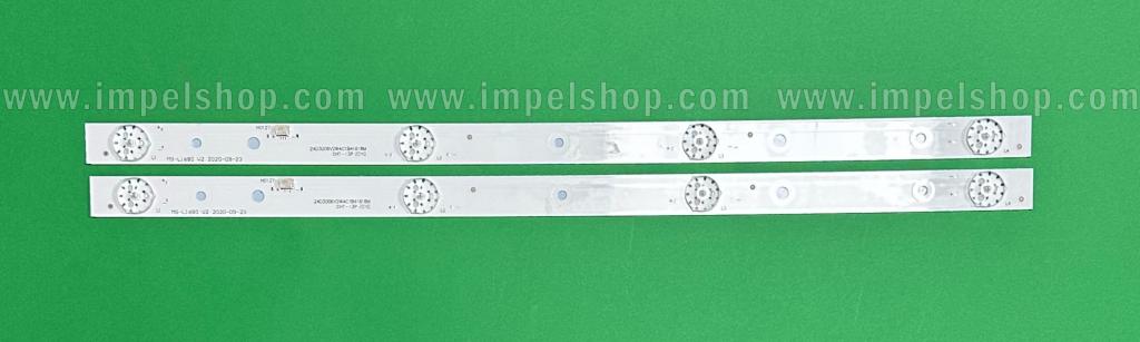 Barras De Led para TV HISENSE 24" set 2pcs X MS-L1680 V2 24D3006V2W4C1B41618M , 4LED , 6V , 416MM ,