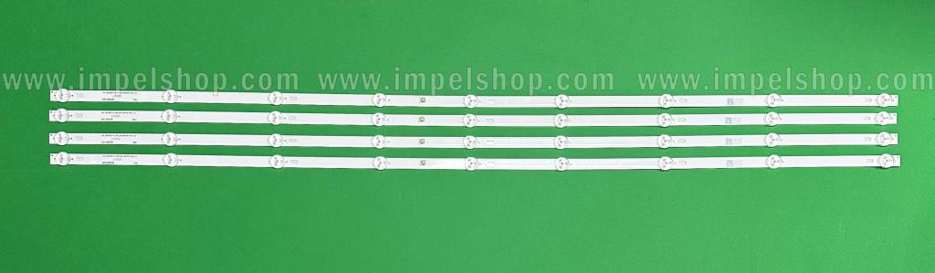 Barras De Led para TV MANTA 50" set 4pcs x HRS_SQY50A114_4x9_2W_MCPCB_12mm_V2 SQY50A114_4x9_2W_MCPCB_12mm_V2 E486558 , 9LED , 937MM , 3V ,