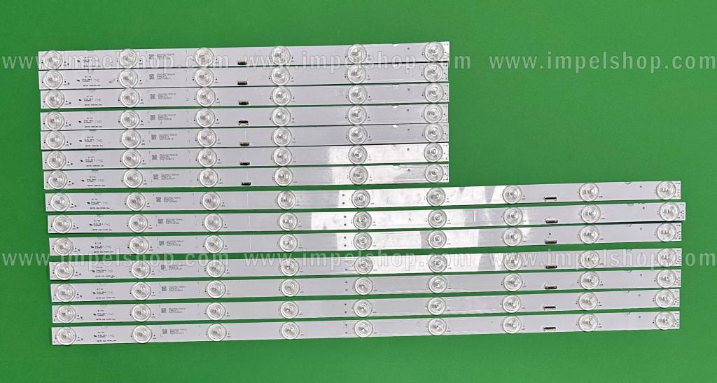 Barras De Led para TV SONY 55" set 14pcs , 7pcs x 55039D715SN1L & 7pcs x 55039D715SN1R SBT55 636.4/409*18*1.0mm , ATTENTION -LED BARS RIGHT AND LEFT HAVE NUMBERS FROM 1 UPT TO 7 AND SHOULD BE CONNECTED IN ORDER WITH EACH OTHER.