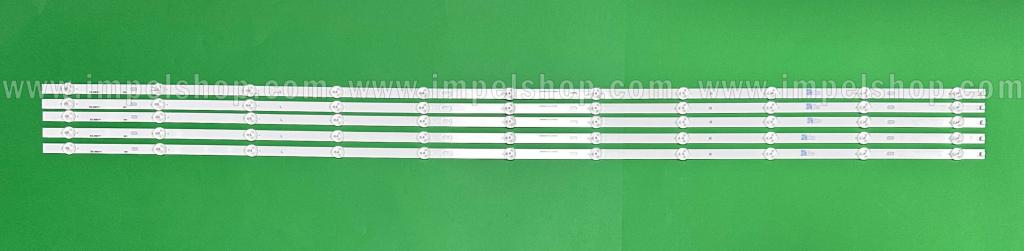 Barras De Led para TV PHILIPS 58" set 5pcs x LBM580M1101-AJ-1(HF)(O) / 210BZ11D0B33LBR03E , 11LED , 1169mm , 3V ,