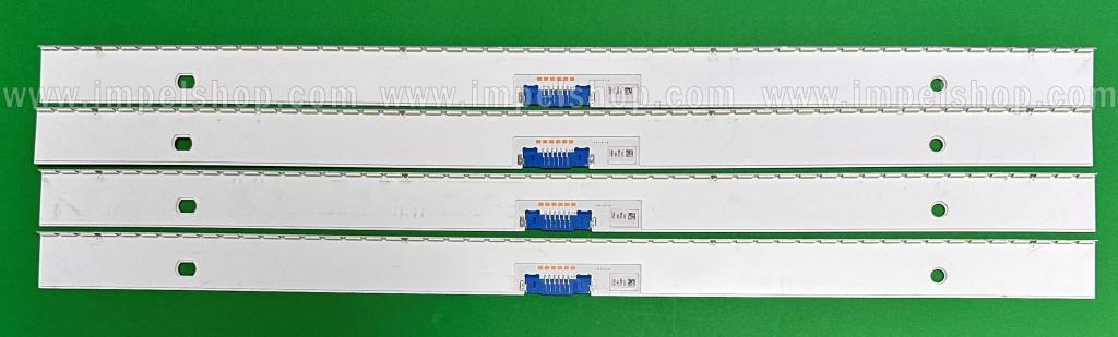 Barras De Led para TV SAMSUNG 82" set 4pcs x BN96-46026A Y18_NU8/NU8.5_STS820A02_7020F UCD_51LEDs_REV1.0_180309_0.6T_4.27mm_BN96-46026A , 51LED , 3V , 450MM , SAMSUNG ORIGINAL ,