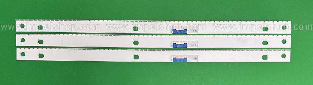 Barras De Led para TV SAMSUNG 75" set 3pcs x Y18_NU8NU8.5_STS750A32_7020F_UCD_62LEDs_REV1.1_180509_0.6T_4.07mm BN96-46025A , 62LED , 3V , 546MM / Y18_NU8NU8.5_STS750A35_7020F_UCD_62LEDs_REV1.1_180509_0.6T_4.07mm BN96-46025B , 62LED , 3V , 546MM , SAMSUNG ORIGINAL ,