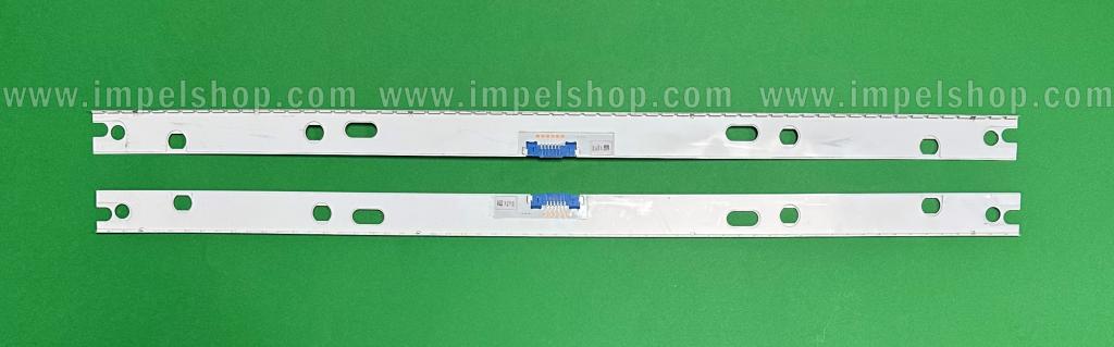 Barras De Led para TV SAMSUNG 49" set 2pcs x BN96-45956A BN61-15537A Y18_NU/NU8.5_STS490A86_7020F UCD_60LEDs_REV1.1_180509_0.6T_4.07mm , 60LED , 530mm , ORIGINAL SAMSUNG ,