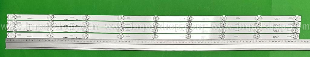 Barras De Led para TV BLAUPUNKT 50" set 4pcs X LED MS-L2871 V3 , 9LED , 915MM , 6V ,