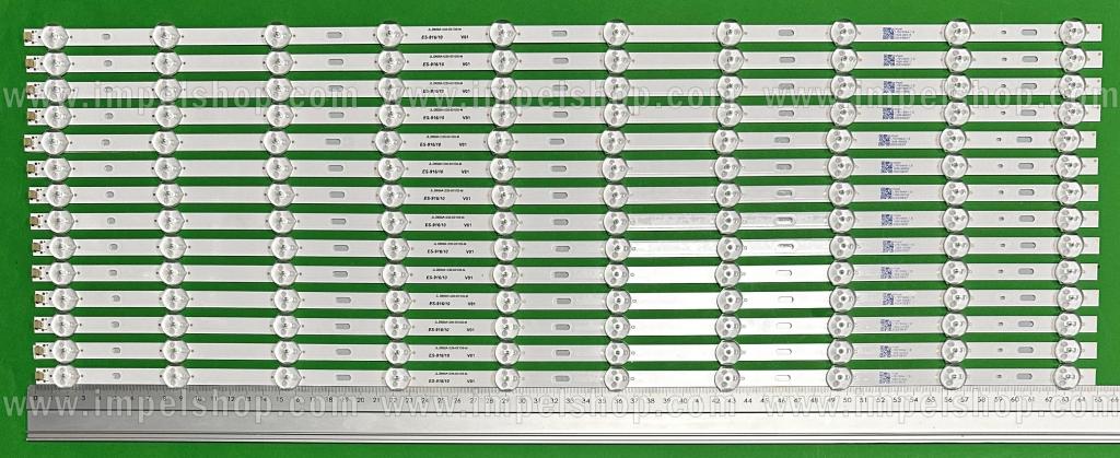 Barras De Led para TV MANTA 65" set 14pcs X SQY65P7_10X14_MCPCB_V1 , 10LED , 650MM ,