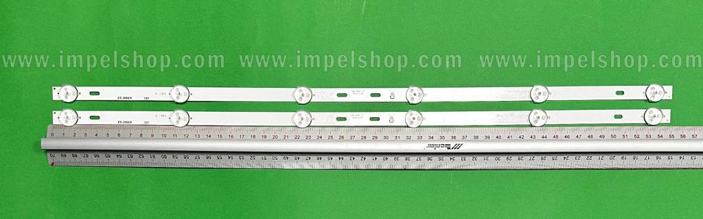 Barras De Led para TV SKYMASTER 32" set 2pcs X MS-L3061 V1 E348124HN 3080532F10DTZ001 , 6LED , 6V , 550MM , CONNECTOR : 2PIN