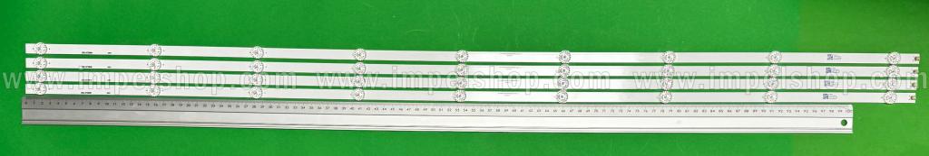 Barras De Led para TV SHARP 55" set 4pcs X CRH- P55KQ3030040983N-REV1.1 , 9LED, 1078MM, 3V ,