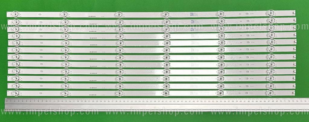 Barras De Led para TV HISENSE 70" set 12pcs X 210BZ06D0B33NBT003 , 6LED , 3V , 736MM ,