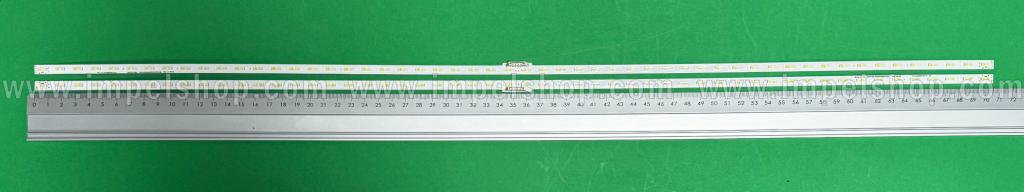 Barras De Led para TV SAMSUNG 65" set 2pcs X V0T8-650SM0-R0 20Y_TU8500_65INCH_EDGE_LE , BN96-50380A , 54LED , 707MM , 3V , blue&white color ,