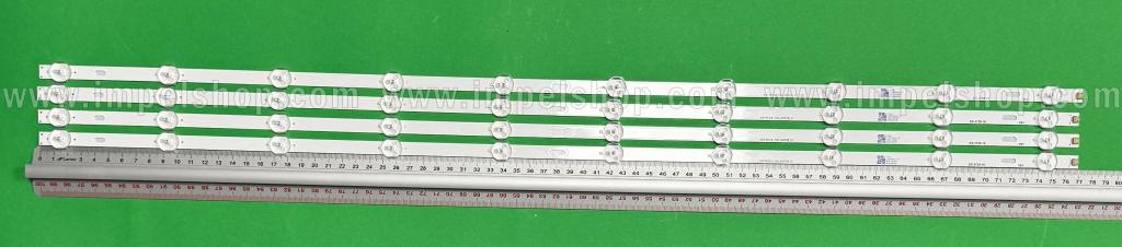 Barras De Led para TV MANTA 40" set 4pcs X SQY39.5LB_10X4_MCPCB_V1 , 10LED, 771MM , 3V ,