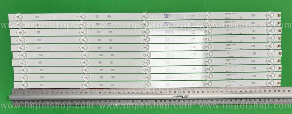 Barras De Led para TV MANTA 58" set 10pcs X DLED580DCZN 10X5 0001 2019-06-17 , 5LED , 566MM , 3V ,