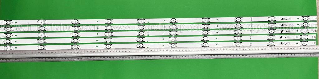 Barras De Led para TV SHARP 50" set 5pcs X SVH500A63 A69_REV03_10WICOP_UBH + SILK_161228 JL.D500A1330-003ES , 10LED , 981MM , 3V ,