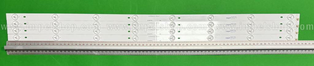 Barras De Led para TV JTC 40" set 4 pcs X JL.D40042235-140CS-F , 8LED , 780MM , 3V ,