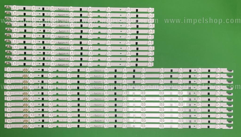 Barras De Led para TV SAMSUNG 60" set 22pcs , 11pcs X D2GE-600SCA-R3 & 11pcs X D2GE-600SCB-R3 2013SVS60F , BN96-25314A & BN96-25315A , BN96-29074A & BN96-29075A , LM41-00001L & LM41-00001M